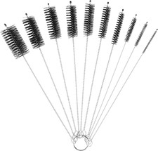 10 Pieces Long Straw Brush, 8 Inch 10 Different Diameters Nylon Pipe Tube Cle...