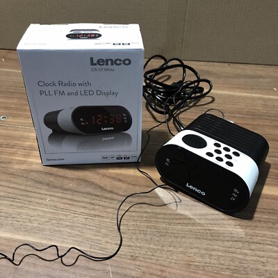 Lenco Radiowecker Wecker  Cr-07 Weiß, Retourware Geprüft (K)