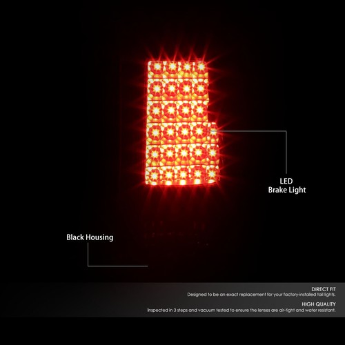 FOR 03-07 CHEVY SILVERADO BLACK CRYSTAL HEADLIGHT+CORNER+LED BRAKE/TAIL LAMP SET - Picture 6 of 12