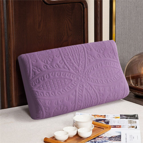 Rebound Cotton Quilted Memory Foam Pillowcase Latex Waterproof Pillow Cover Case - Picture 18 of 18