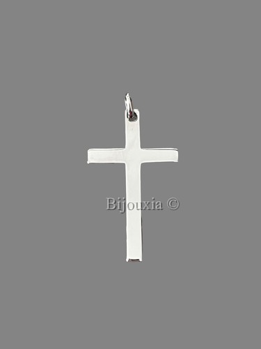 Pendentif Croix Chrétienne En Argent 925 – NEUF, Chaîne En Option