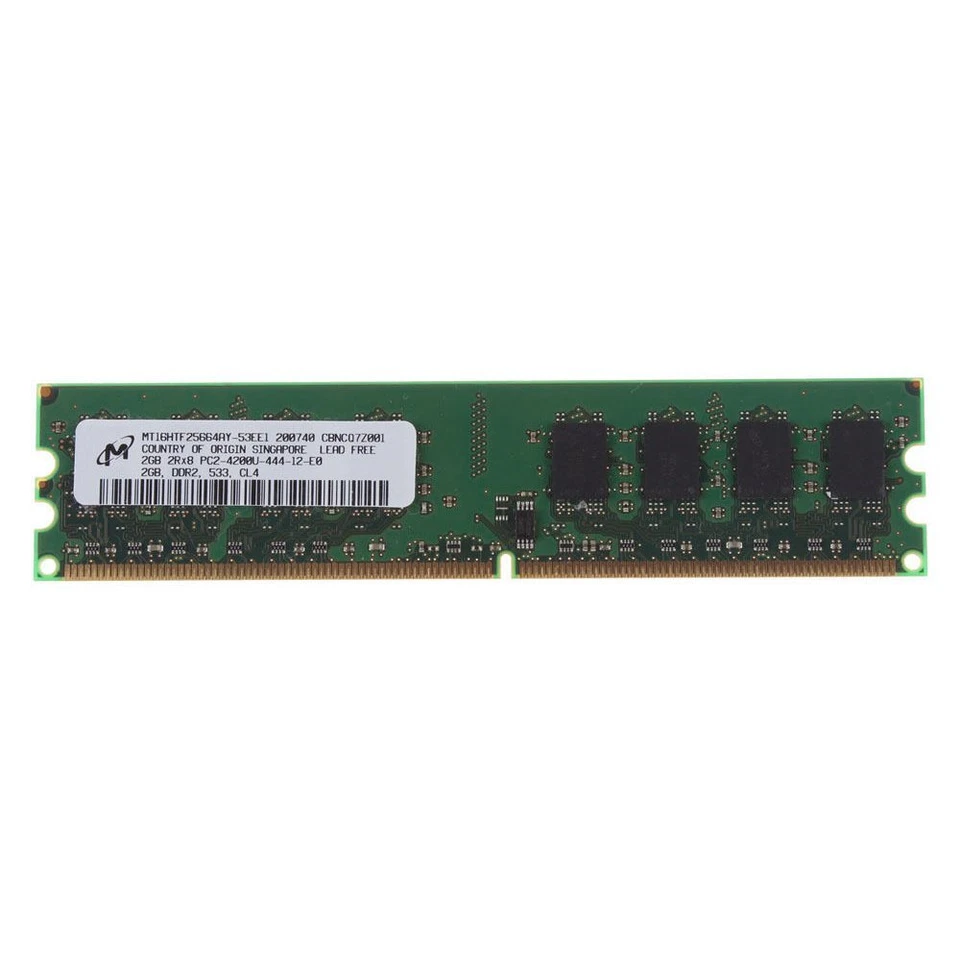 16GB 8x 2GB DDR2 533MHz PC2-4200U 240pin CL4 DIMM RAM Desktop Memory For Micron - Image 4 of 4