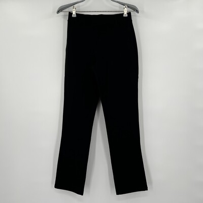 Quince Black Ponte Pants - Straight Leg - Faux Pockets - XS Petite - 28'' - NWT