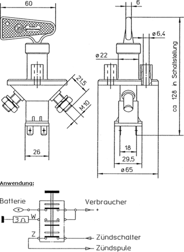 Motamec FIA Battery & Ignition Master Cut Off Switch Isolator MADE IN GERMANY - Picture 4 of 4