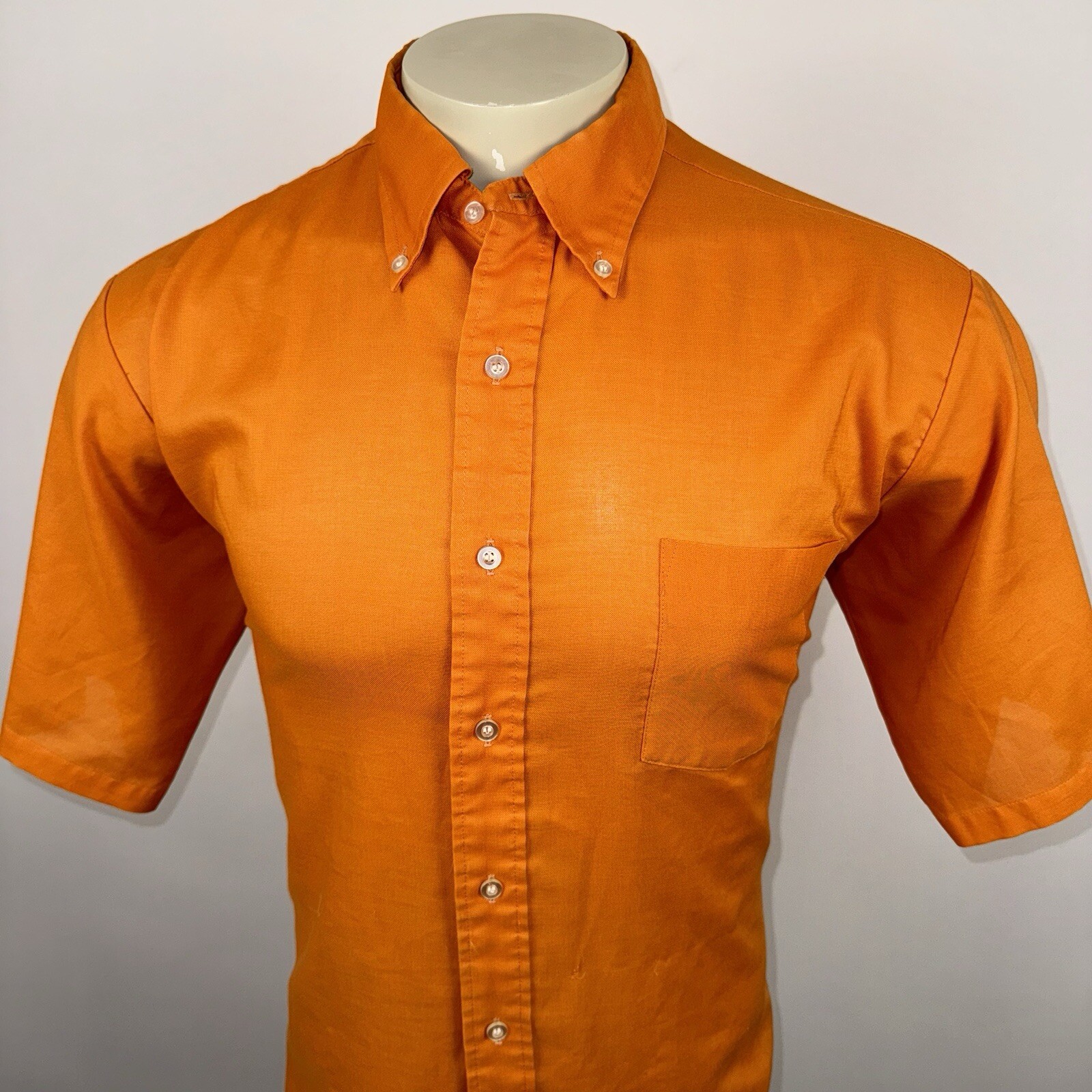 FILA Manhattan Vestito Camicia University Row Atomic Madmen Vintage Anni 60 Arancione Uomo Large