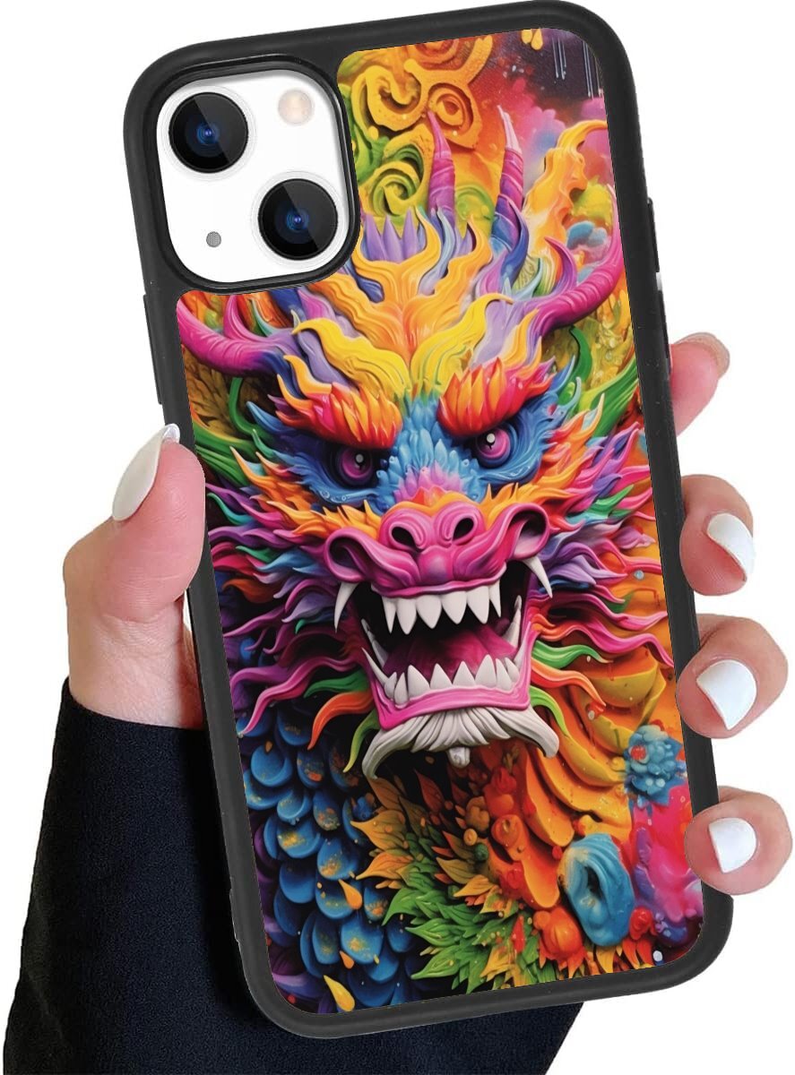 Cell Phones Iphone 11 Pro Max Dragon Case Painterly Colorful