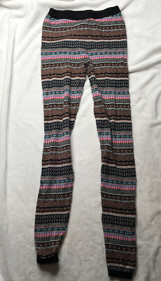 Mossimo Pants Womens Petite Small Striped Colorful Geometric Leggings Rare