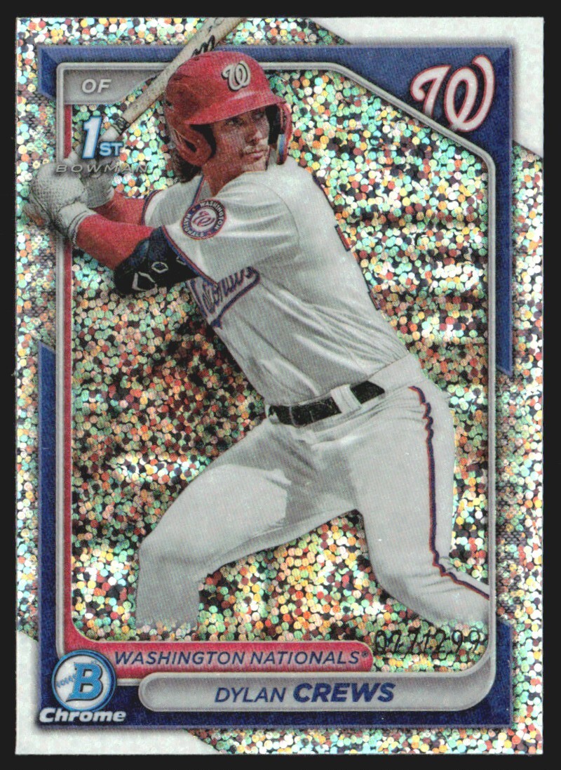 2024 Bowman Chrome Prospects Speckle Refractor 77/299 Dylan Crews #BCP-23 GS1