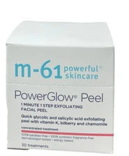 M-61 PowerGlow Peel 1 Minute 1 Step Exfoliating Facial Peel 30 Treatments (177)