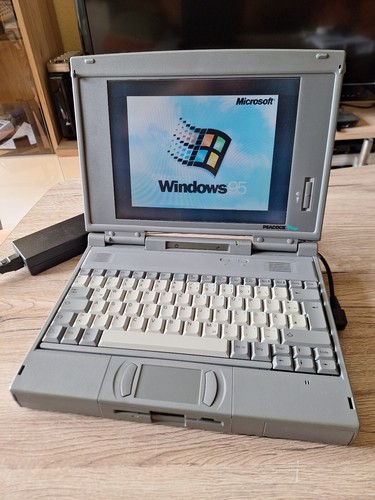 Peacock Voyager 150CS - 120 CSX altes Notebook Windows 95, MS-Dos Laptop Pentium