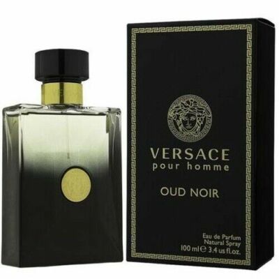 Versace Pour Homme Oud Noir Men 3.4 oz 100 ml *Eau De Parfum* Spray Nib Sealed