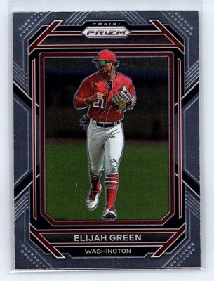 2023 Panini Prizm #49 Elijah Green Washington Nationals Baseball Card
