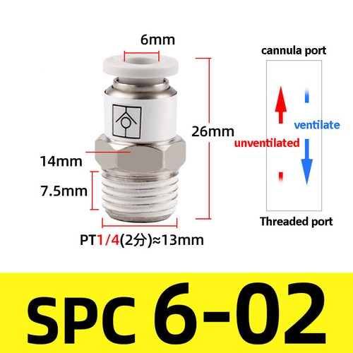 Pneumatic Check Valve Non Return Valves Male Thread Metric Push In Fittings - Picture 10 of 24
