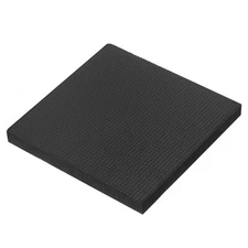 4x4x0.4" Rubber Bench Block Square Metal Stamping Hammering Nonslip Base Black