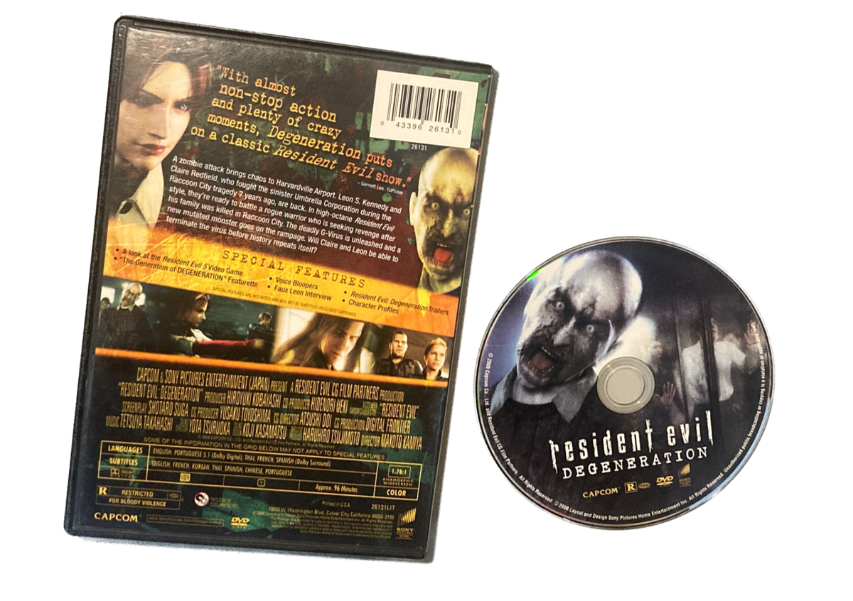 Resident Evil Degeneration (2008), DVD Movie, Sony Home Ent. x