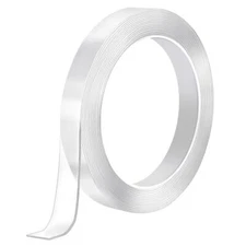 1/2 Inch x 10Ft Double Sided Clear Adhesive Sticky Mounting Tape for Photos