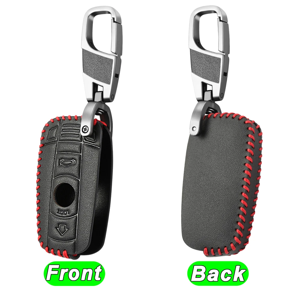 Llavero de cuero para coche remoto cubierta soporte llavero para BMW 328i xDrive, 328xi Foto 3 de 4