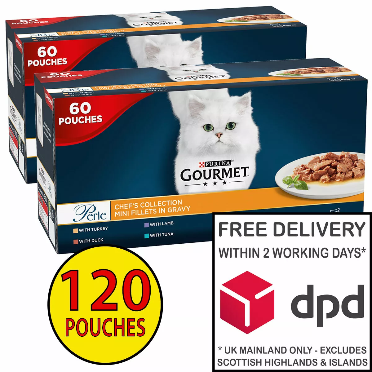 Gourmet perle cat food top