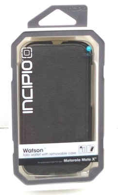 Incipio Watson Wallet Leather Hard Shell Folio Cover for Motorola X
