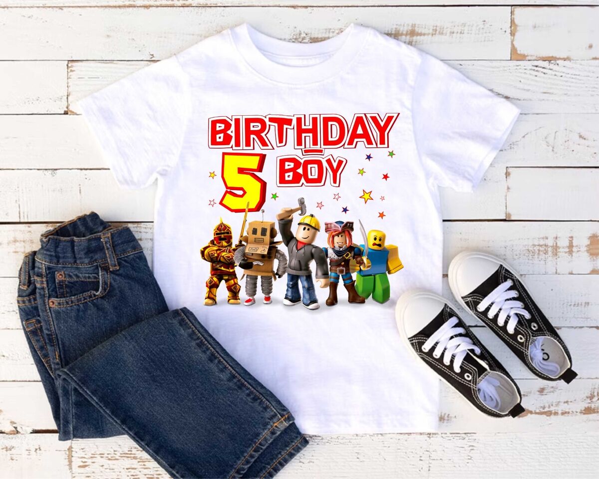 Personalized Roblox Birthday T-Shirt