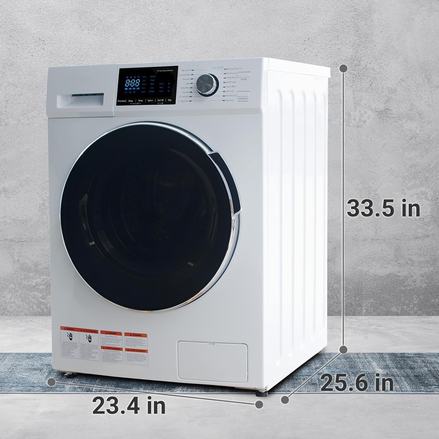 SMAD 2.7 Cu.Ft Compact Front Load Washing Machine Laundry 36 Mins Quick Wash 4