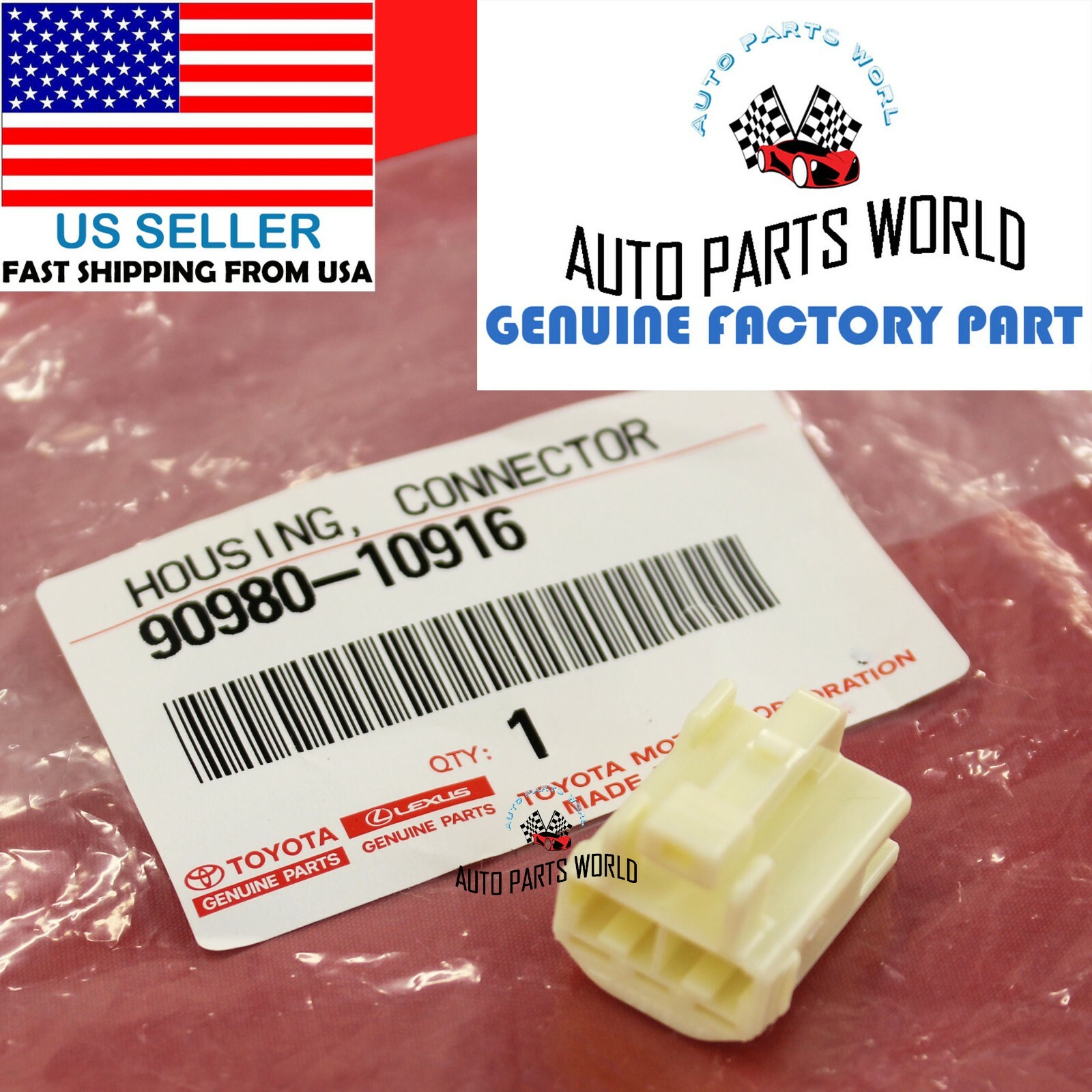 GENUINE OEM TOYOTA 0515 BLOWER MOTOR CONNECTOR WITH PIGTAIL