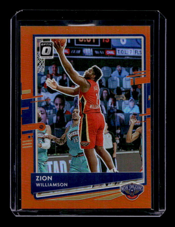 2020-21 Donruss Optic Orange #40 Zion Williamson /199 - NM-MT