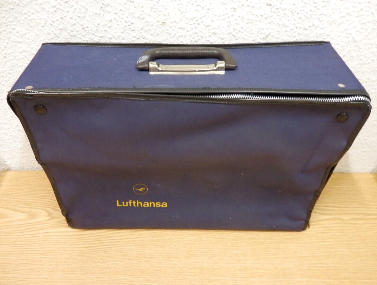 60er Lufthansa Falttasche Crew Piloten Tasche Boogie Koffer 60s