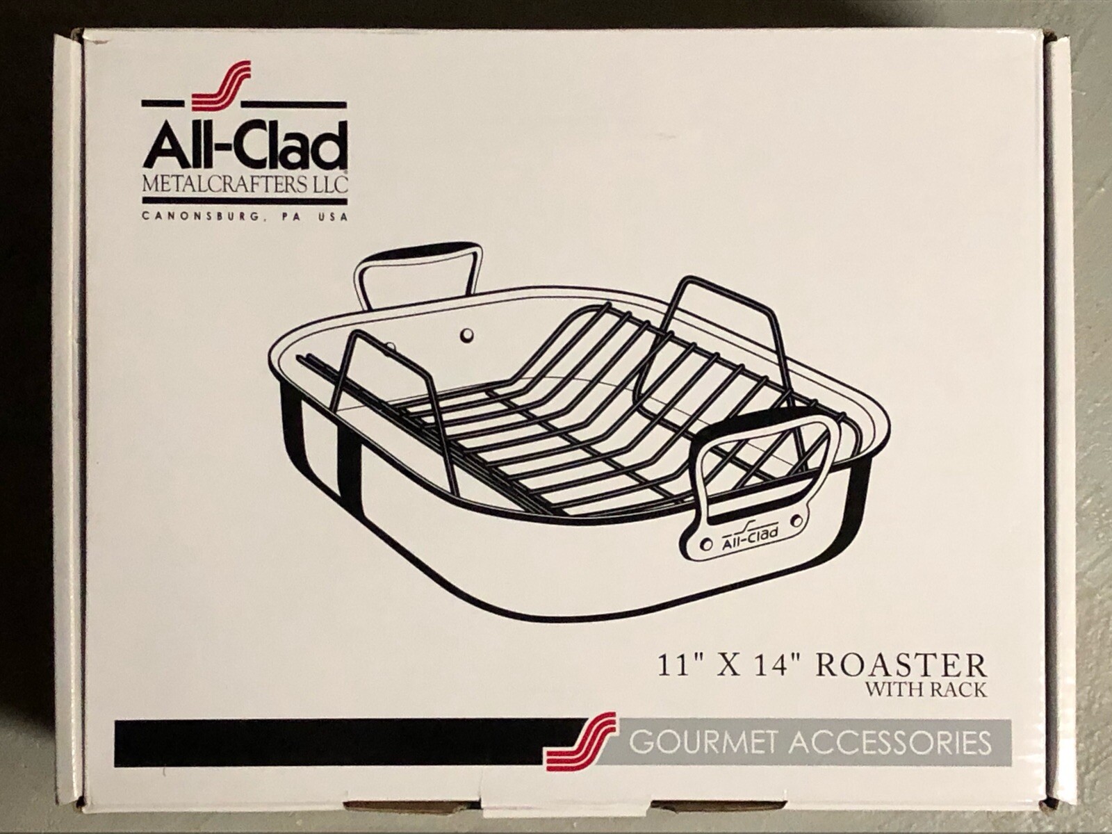All-Clad Roaster With Rack Stainless Steel Dishwasher Safe Small 11x14 New Offer