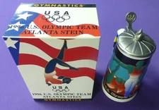 1996 TLANTA - USA OLYMPIC GYMNASTICS TEAM -  LIDDED STEIN - ANHEUSER BUSCH