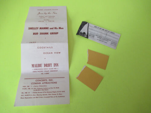 VINTAGE 1960 JAZZ AT THE PACIFIC PROGRAM SHEET / TICKET STUBS - Picture 2 of 2