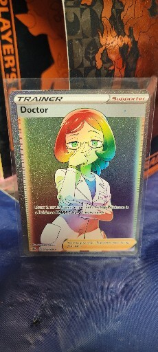 Doctor Full Art Rainbow Rare 214/198 Chilling Reign Pokemon Card