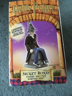 Harry Potter and the SORTING HAT SECRET BOX with Charm, Department 56 Year 2000