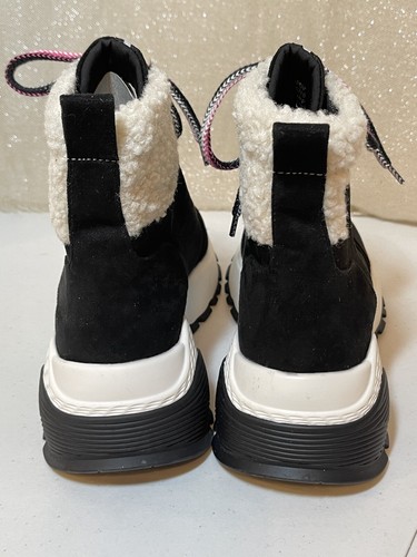 KENSIE ""Crown"" #KS205270. Botas blancas y negras. Talla 7,5M. Recorte de piel sintética. NUEVO. - Imagen 4 de 11