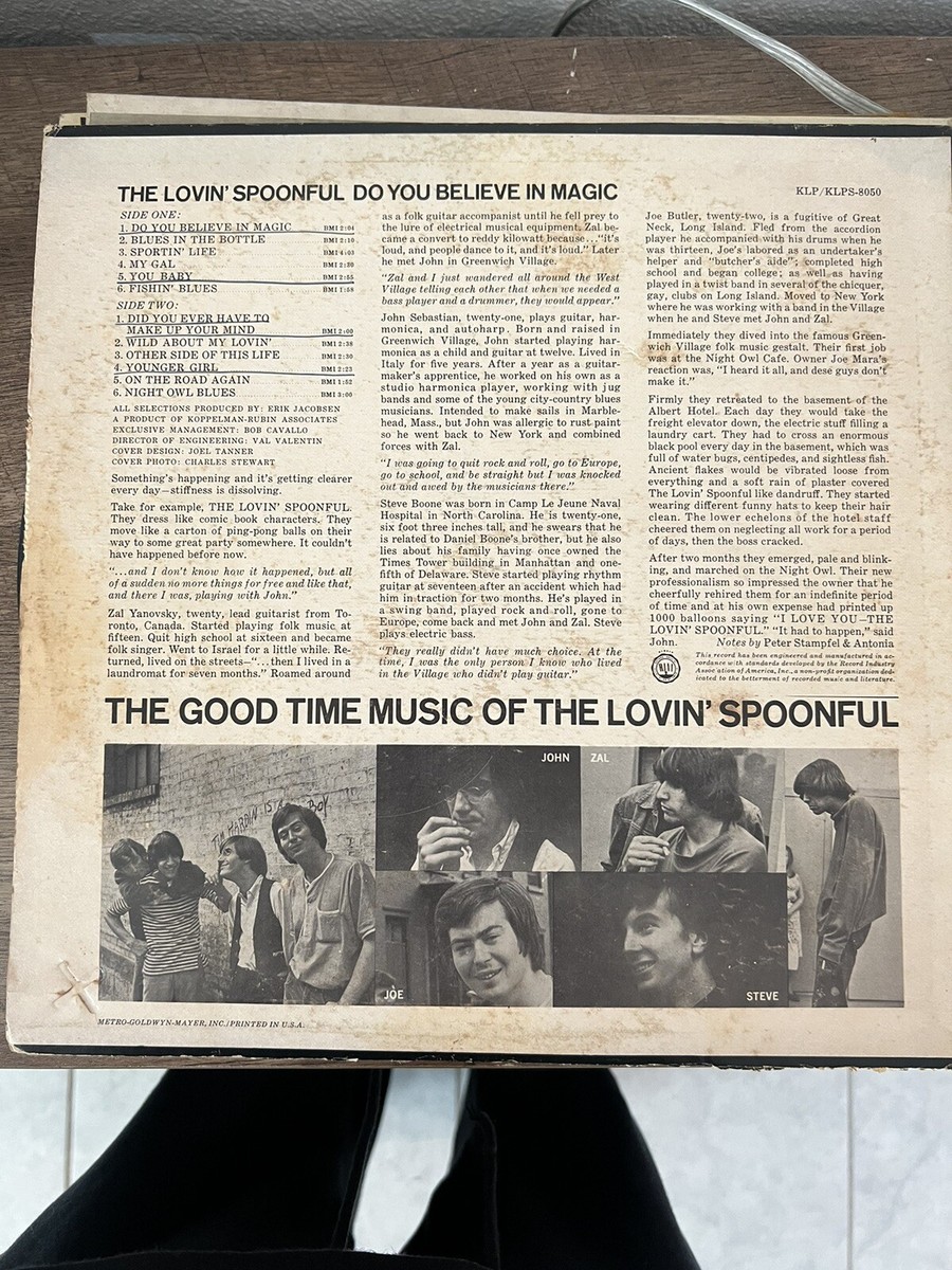 The Lovin Spoonful Do You Believe In Magic Record Album