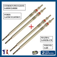 4 GlüHkerzen FüR Volvo C30 S40 S60 S80 V40 V50 V60 V70 1,6 D D2