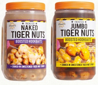 Dynamite Baits Frenzied Tiger Nuts Naked or Jumbo Boosted Hookbait Fishing
