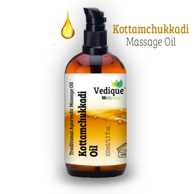 VEDIQUE HEILMITTEL Kottamchukkadi Öl | über 10 Heilkräuter | Ayurveda Klasse...