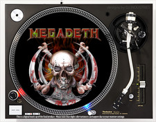 Megadeth 2 - 7"-12" DJ slipmat for LP turntable record player