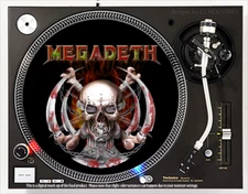 Megadeth 2 - 7"-12" DJ slipmat for LP turntable record player