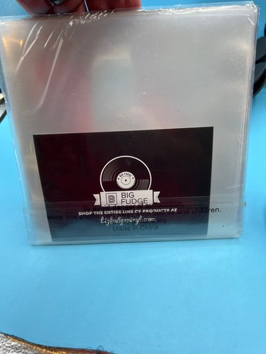 BIG FUDGE 25x Vinyl Record Outer Sleeves 7 inch | Durable & Wrinkle-Free , Clear - Picture 2 of 3