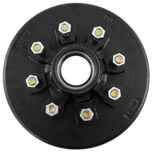 Kit de tambor de buje de remolque de 8 en 6,5" y juego de frenos eléctricos de 12"X2" para eje de 7000 libras - Imagen 10 de 12