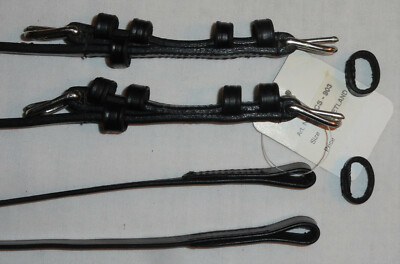 Rênes à Joues Ouvertes En Cuir Ideal Equestrian – Shetland – NOS