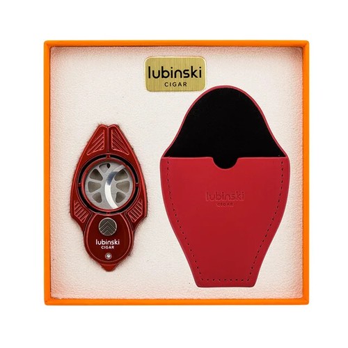 LUBINSKI Luxury cigar cutter Red Color - Picture 8 of 9