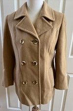 1960s 100% Pure Mongolian Baby Camel Hair Coat, Women’s S Dress Coat, Lou Green