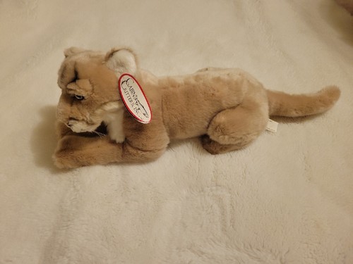 NWT Cabin Critters Plush Lying Mountain Lion Soft Plush Animal Realistic 14" Toy - Picture 5 of 10