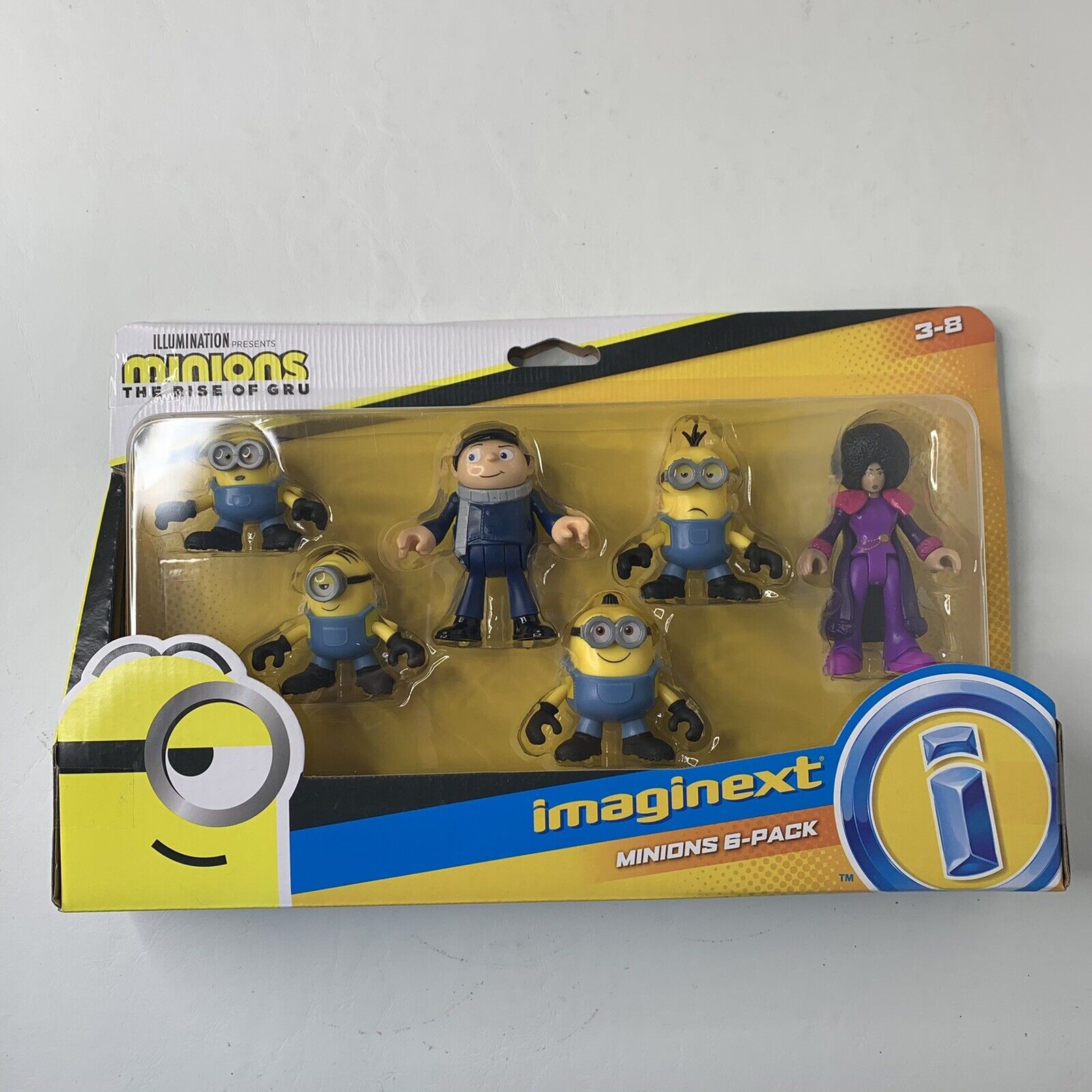 Imaginext Minions The Rise Of Gru Figure 6pk Stuart Bob Kevin Otto Belle For Sale Online Ebay