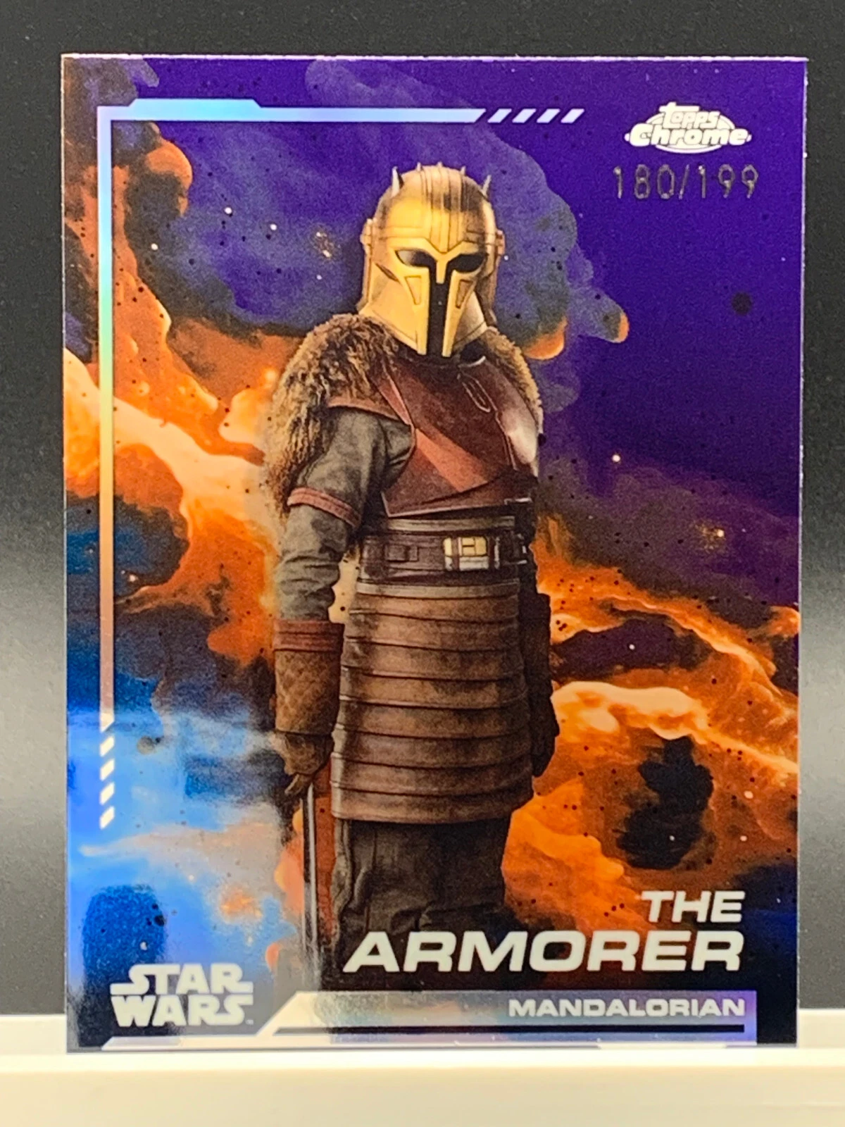 THE ARMORER 2024 Topps Chrome Star Wars Kamino Aqua Refractor Card 180/199 CP2
