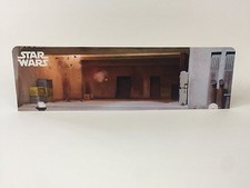 custom vintage star wars docking bay backdrop for original grey display stand