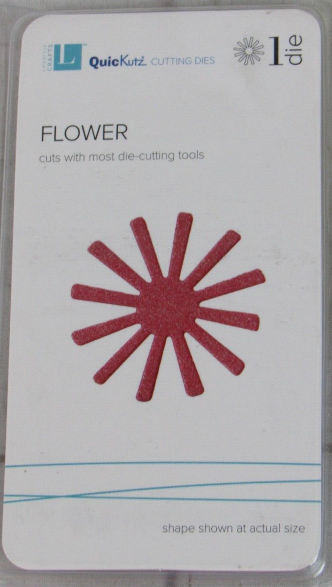 QuicKutz/Lifestyle Crafts Flower 2x2, 1 Cutting Die Set DS0340 | eBay